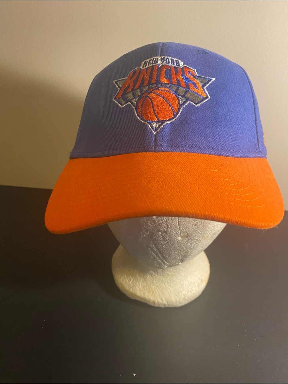 New York Knicks NBA Adidas OSFM Adjustable Hoop N Loop Back Hat